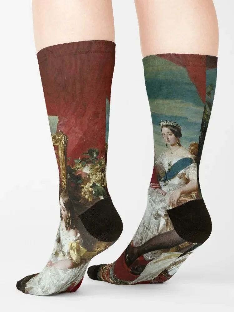 Семейные королевы Виктории от Winterhalter 1846 спортивные нескользящие носки для