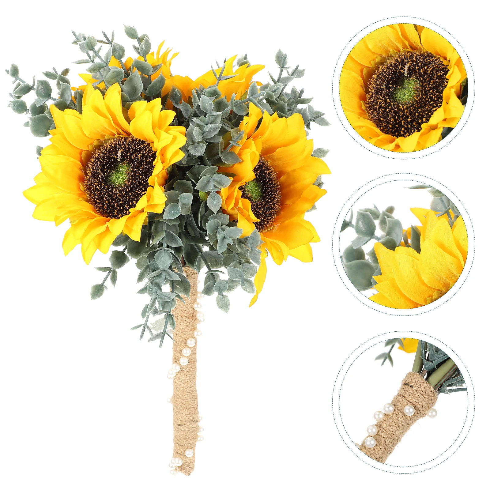 

Bridal Bouquets Bride Bride Bouquets Wedding Simulated Sunflower Wedding Supplies