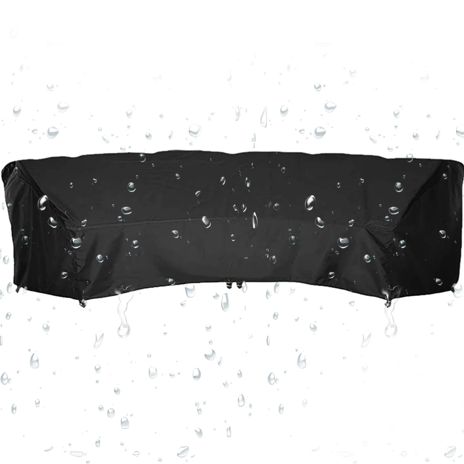 

Outdoor Sectional Couch Covers Couch Furniture Cover Weather Resistant Reinforced 210D Patio Sectional Sofa Cover Curved Lawn