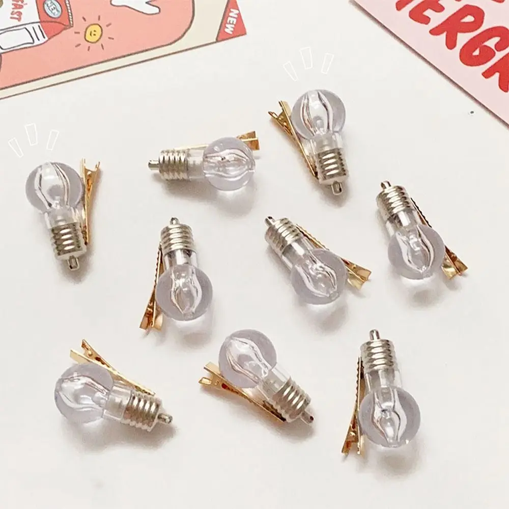 

1 PC Luminous Electric Bulb Hairpins Disco Dancing Creative Funny Lighting Glowing Simulated Bulb Hair Clip Hair Accessories