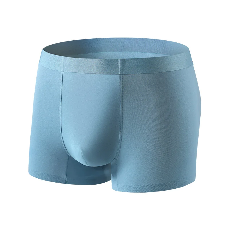 Soft Cotton Men Underwear Confortable Solid Color Boxer Non-Marking Oversize Casual Inner Male Panties