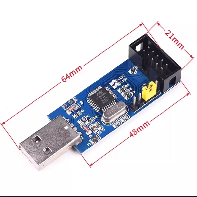 Фото USBASP USBISP AVR программатор USB ISP USB ASP ATMEGA8 ATMEGA128 Поддержка Win7 64 №4