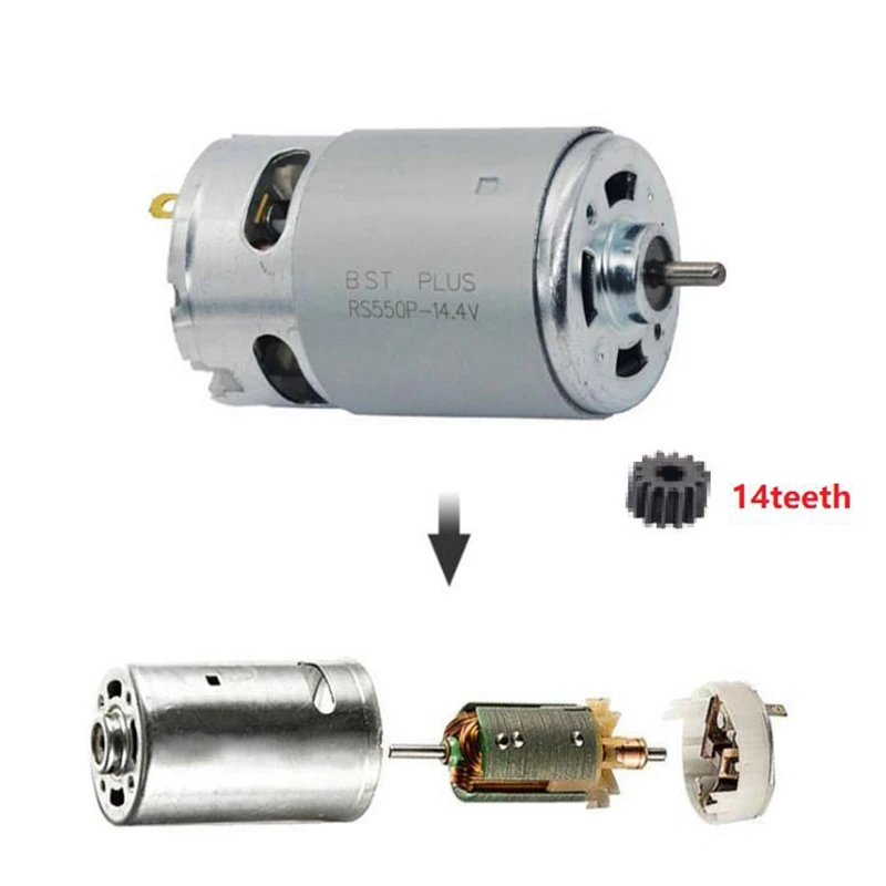 14-зубчатый двигатель 14 4 В замена для MAKITA 629819 -4 629875 6381D BDF343 6280D 6280DWE 6281DWE 6281D MT070 6280DWPE