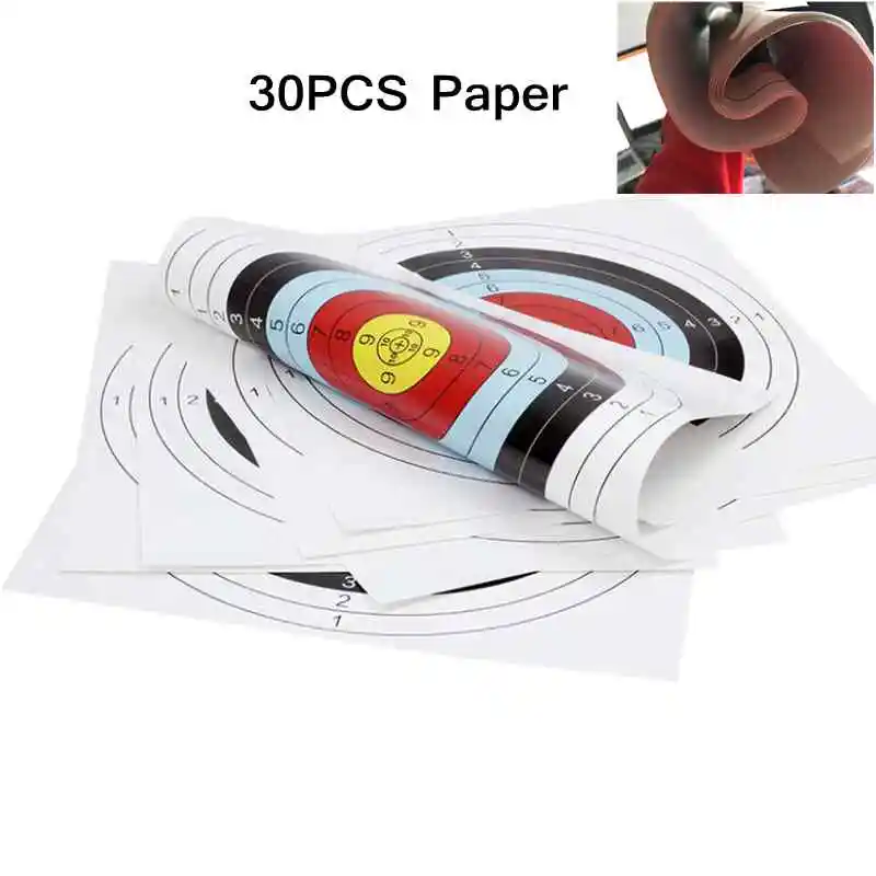 

30Pcs Archery Shooting Paper Target Shooting Training Paper Archery Accessories Bow And Arrow Equipment Target Paper 40cm 60cm