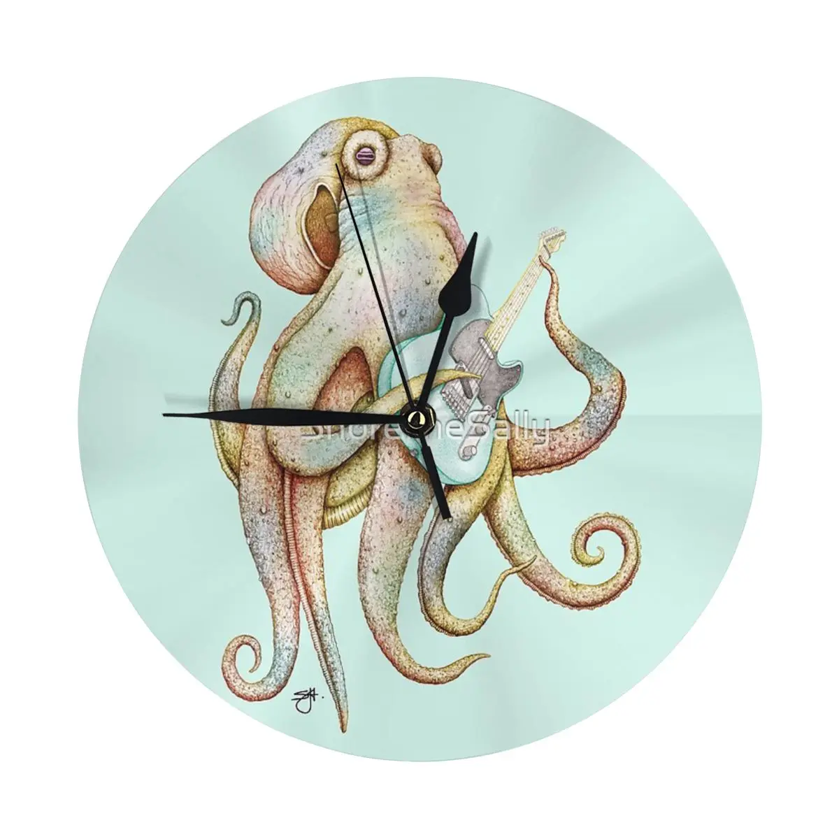 POLAH-топор осьминог (на воде) настенные часы украшение для комнаты необходимые