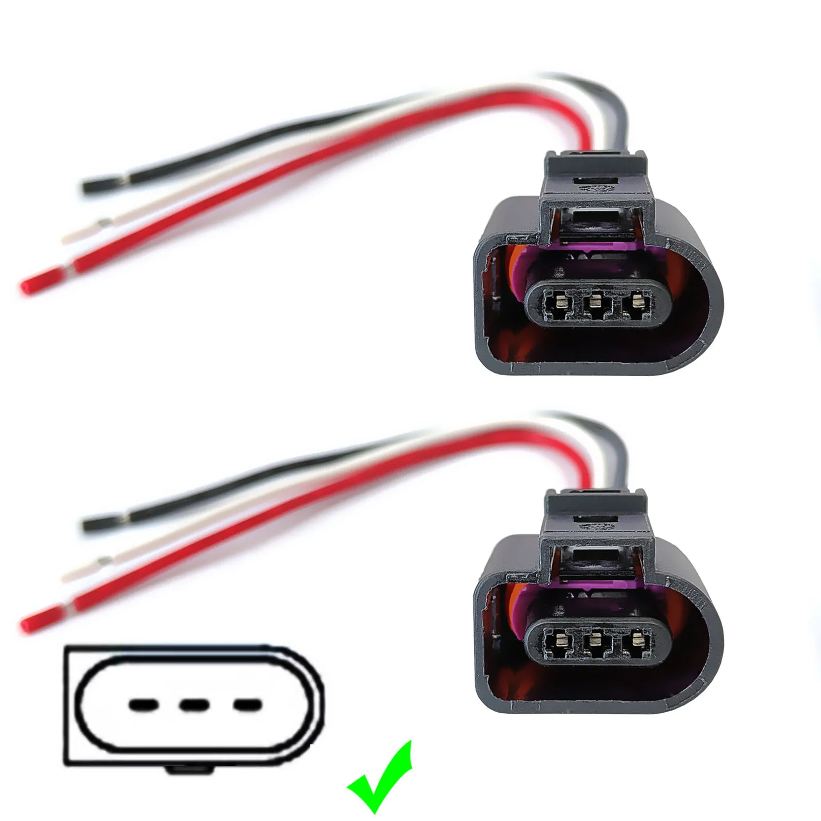 

2 шт. для VW Golf Jetta Touareg Touran Amarok Passat Polo Scirocco Sharan T5, разъем датчика распределительного вала 8K0973703