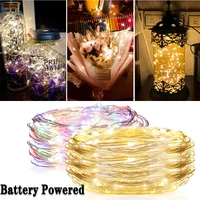 2m led copper wire string lights battery powered holiday outdoor christmas wedding party cake decoration light bar decoration