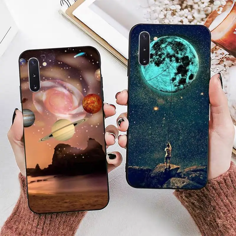 

Space Planet Moon Phone Case for Samsung Note 5 7 8 9 10 20 pro plus lite ultra A21 12 72