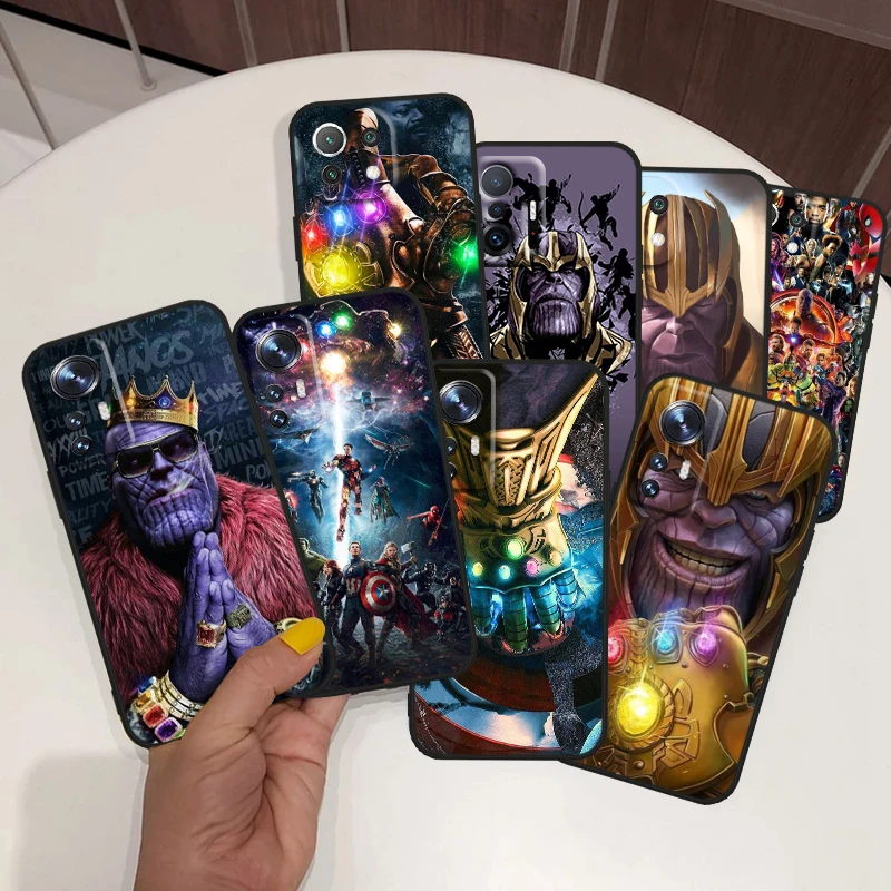 

Hero Marvel Cool Thanos For Xiaomi Mi 12 12T 11 10 11T 10T 9T 9 8 Note 10 Ultra Pro Lite TPU Soft Silicone Black Phone Case