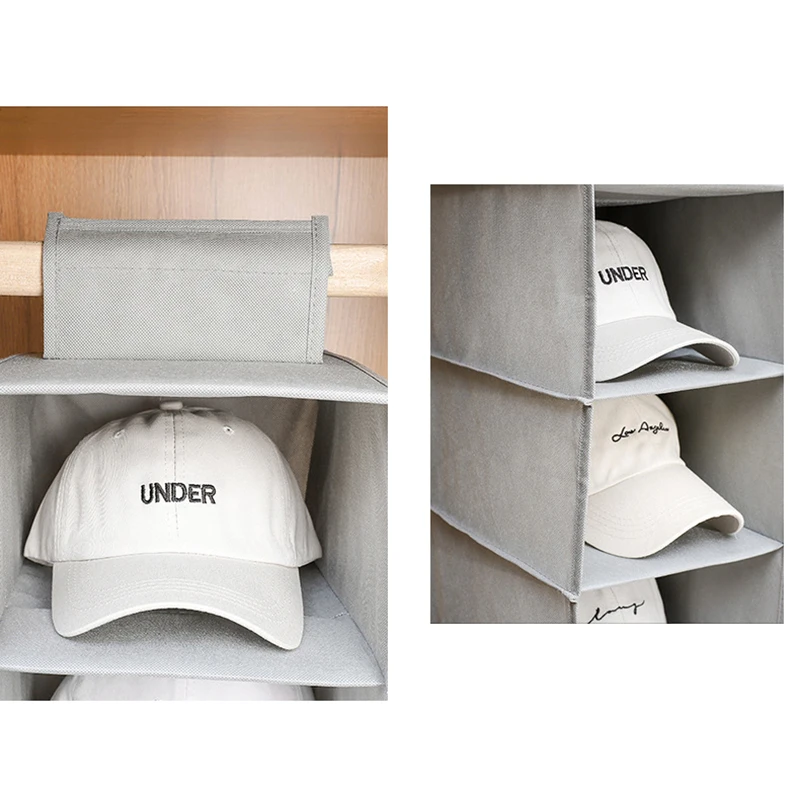 Подвесной органайзер из нетканого материала с 10-слойным покрытием для одежды