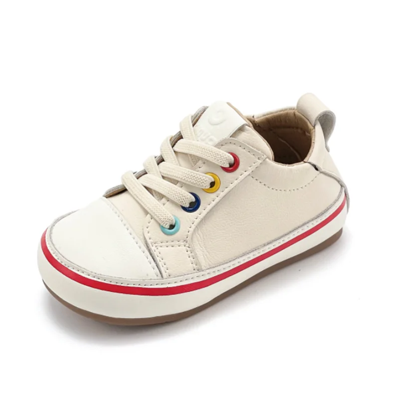 2023 New Autumn Baby Shoes Leather Toddler Boys Barefoot Sho