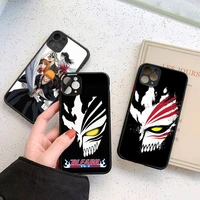 japan anime bleach phone case for iphone 13 12 11 7 8 plus mini x xs xr pro max matte transparent cover