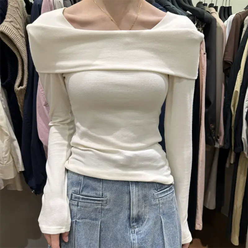 Женская футболка на одно плечо Приталенная с открытыми плечами и