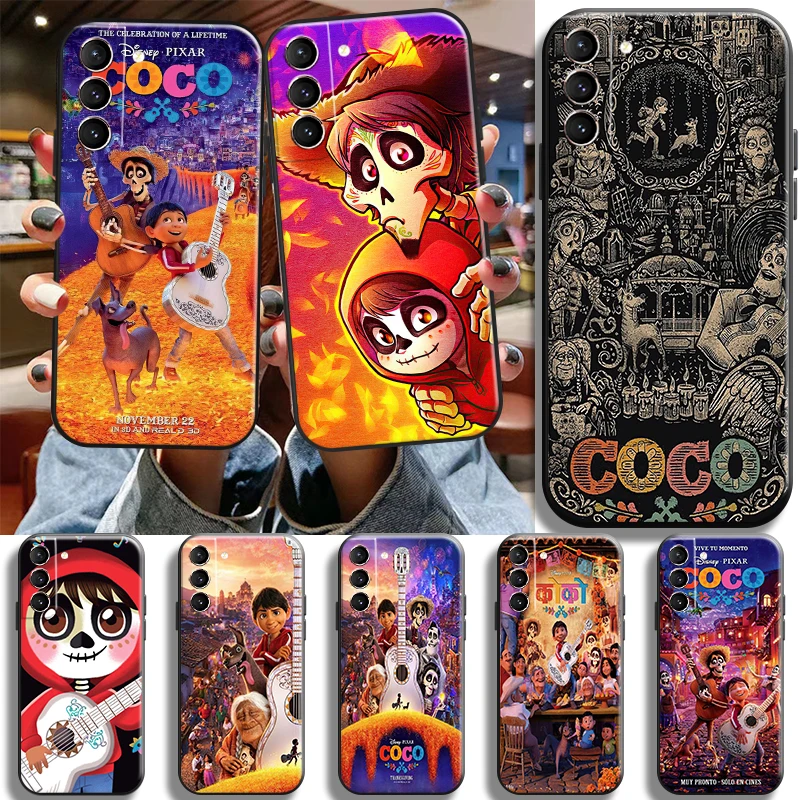 

Disney Coco Miguel Riveras For Samsung Galaxy 22 20 21 FE Ultra Plus 5G S10 S10E Lite Plus 5G Phone Case Cases Shockproof