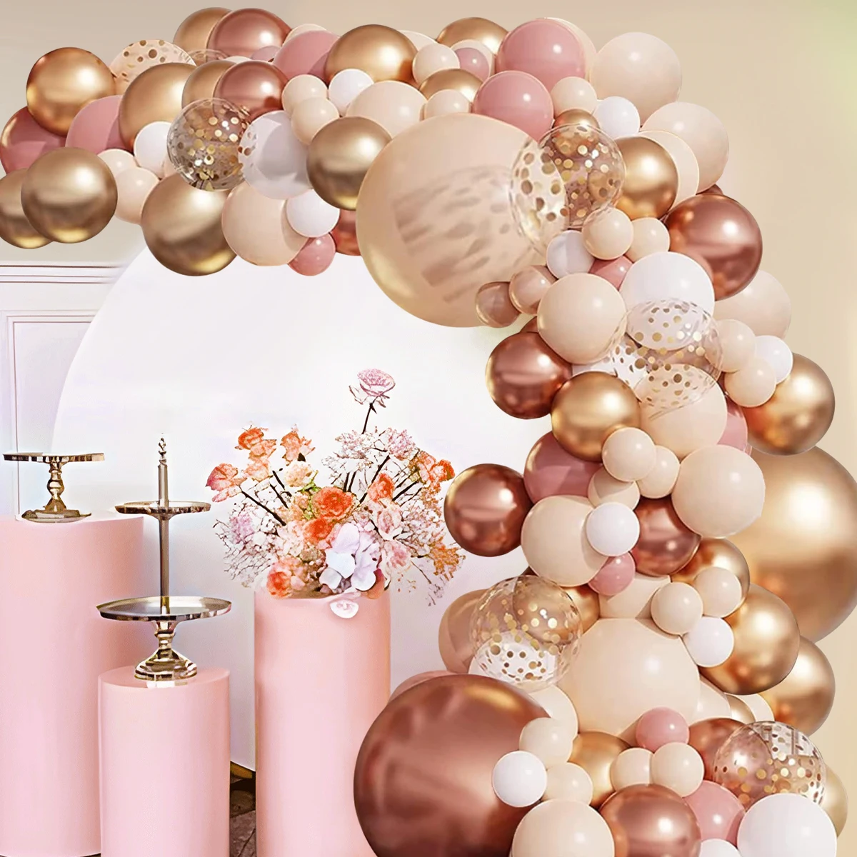 Tender оранжевая гирлянда с воздушными шарами дневной свет украшение для детей на