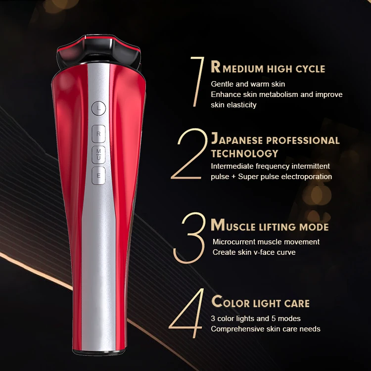 

M/U Electroporation Multiple Instrument Rf Micro-current Wrinkle Removal Artifact Beauty Massager