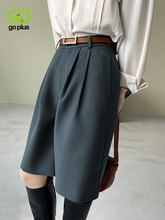 Goplus-pantalones de cintura alta para mujer...