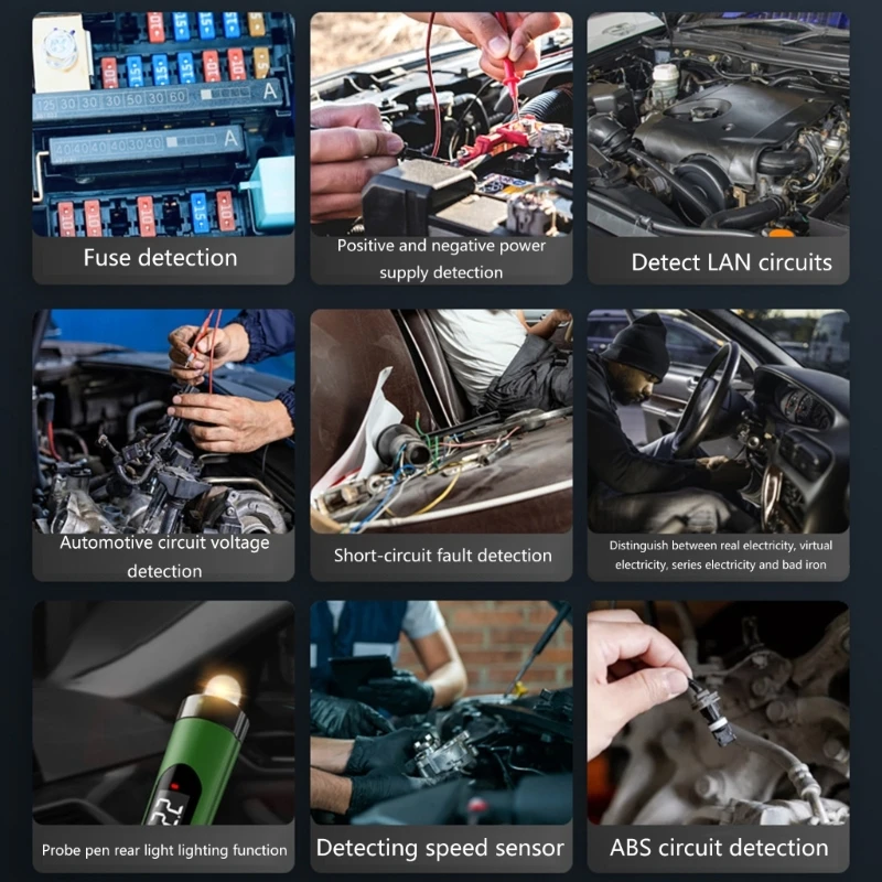 Сверхмощный цифровой светодиодный тестер цепей 5 В-30 В низкого напряжения и