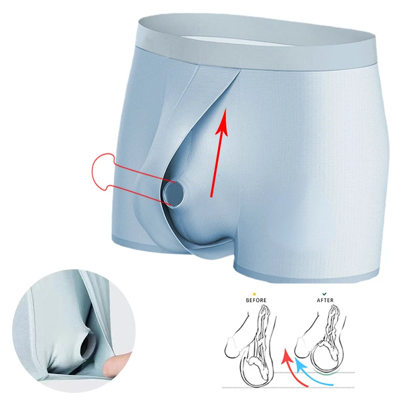 Дышащее нижнее белье для мужчин, нижнее белье из модала для уменьшения ...