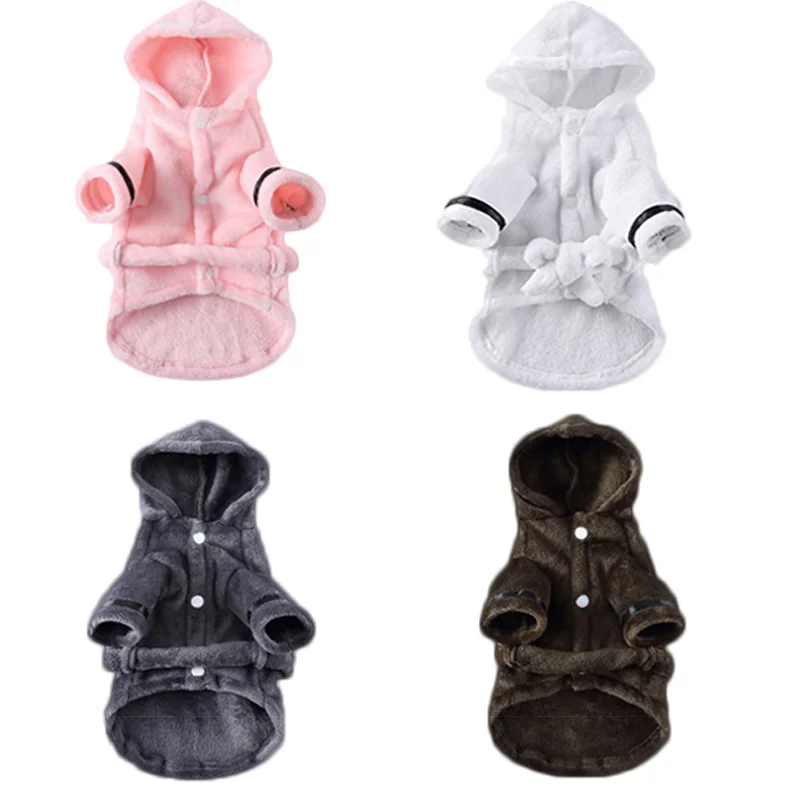 

Pet Dog Bathrob Super Absorbent Towel Dog Pajamas Clothes Soft Bath Quick Drying Towel Clothes for Puppy Dogs Pet Accessories