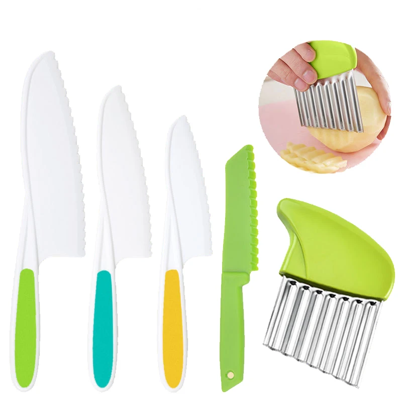 

Stainless Steel Potato Chip Slicer Dough Vegetable Fruit Crinkle Wavy Slicer Knife Potato Cutter Chopper French Fry Maker Tools