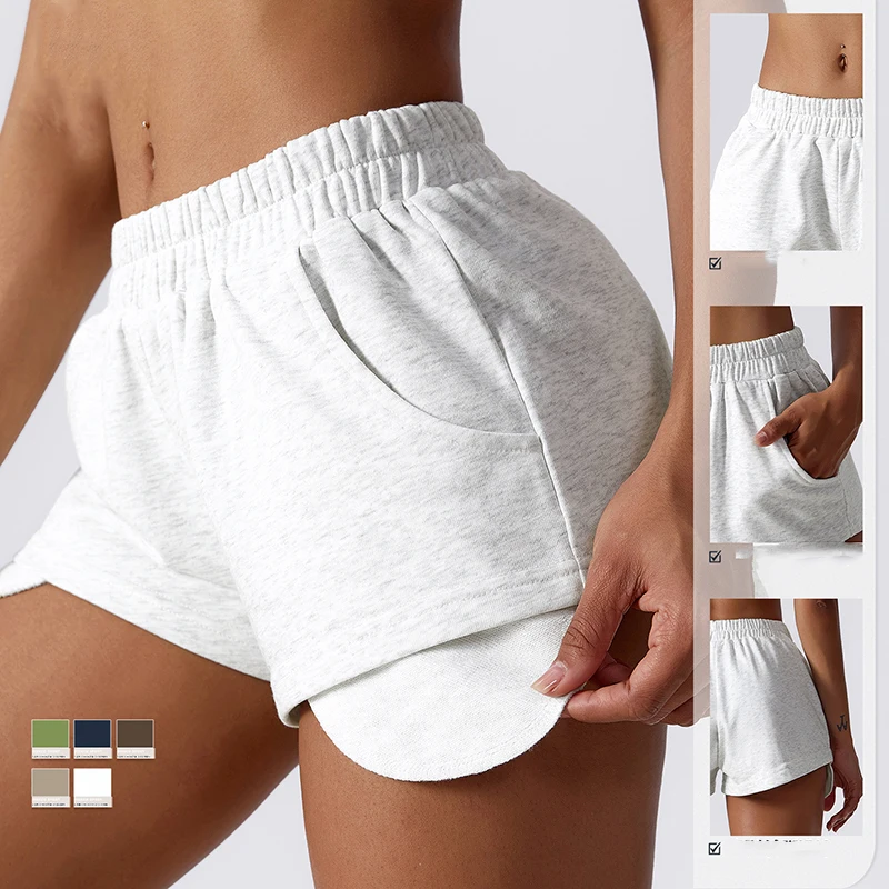 Loose Casual Sports Sweater Shorts Women's Summer All-match Quick-drying Running Fitness Pants Dance Yoga Shorts Women Clothing