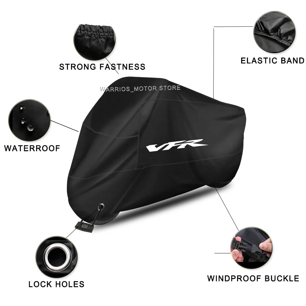 Фото Для Honda VFR 800 Vtec VFR 1200 F 1200F чехол для мотоцикла, защита от ультрафиолета, пыль, снег, уличный водонепроницаемый чехол для мотоцикла №2