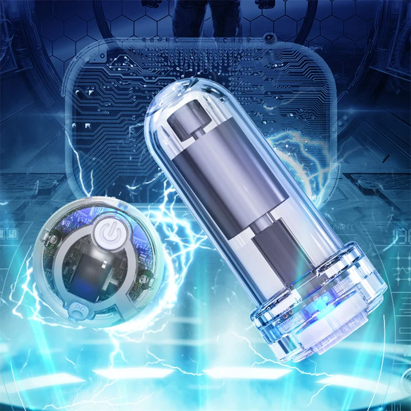 5-моторный Мощный Вибратор Прозрачное Устройство Для Тренировки Головы Пениса