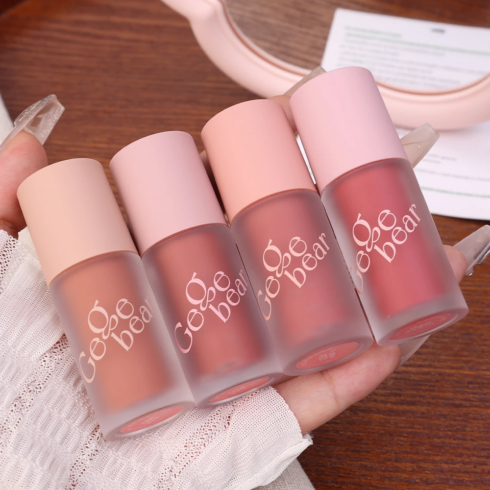 Бархатный матовый блеск для губ водостойкий стойкий гладкий мусс тени век румяна