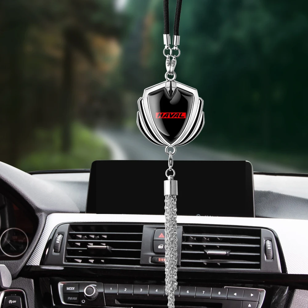 

Shield Car Pendant Ornament Rear View Mirror For Haval jolion H1 H2 H6 H7 H4 H9 F5 F7 Boys Gifts Interior Decoration Accessories