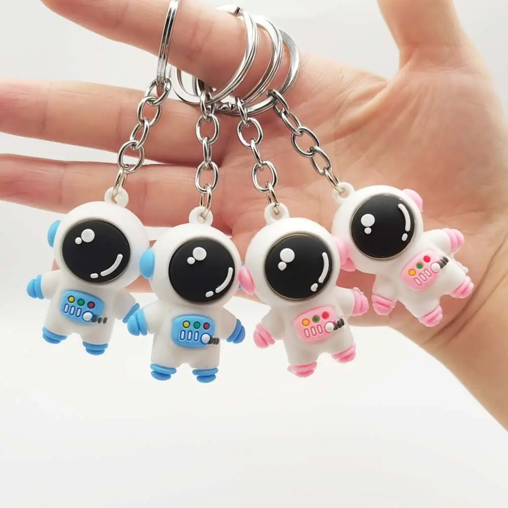 

Cute Jewelry 3D Stereo Astronaut Gifts Bag Ornament Astronaut Keychain Couple Keyring Bag Pendant