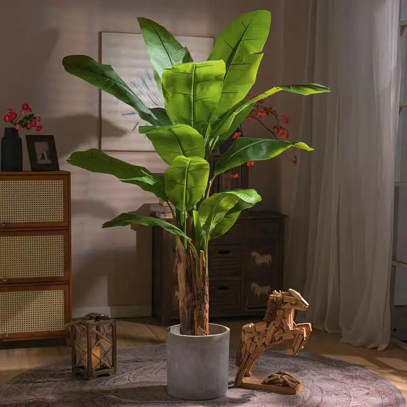 

Large Simulation Green Plant Banana Tree Living Room Decoration Green Plant Courtyard Decoration