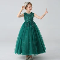 trendy sleeveless sequins long teenager big girl frocks pageant gowns holiday party dress kids evening prom carnival costume