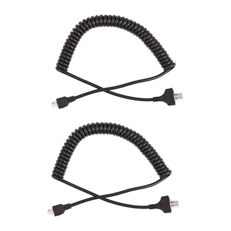 

2X 8 Pin Replacement Speaker Mic Cable Microphone Cord For Kenwood TK-868G TK-768G TK-862G TM-271A TM-471A TK-760 Radio