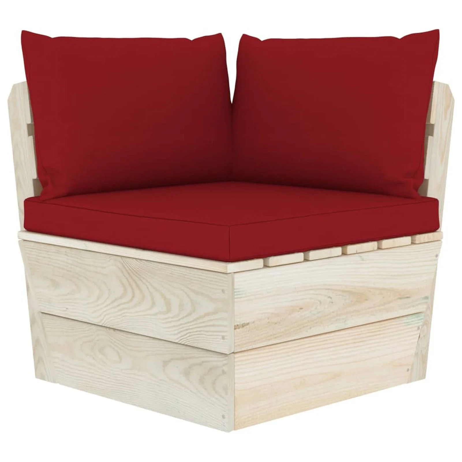 

Pallet Sofa Cushions 3 pcs Wine Red Fabric