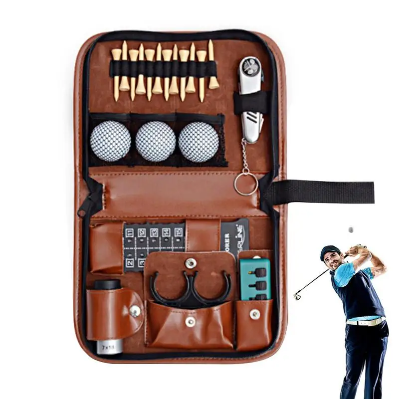 Golf Ball Holder Golf Mini Pouch Organizer Bag Purse Golf Co. Caddie Case Caddy Women Men Cart Travel Holder Golf Accessories