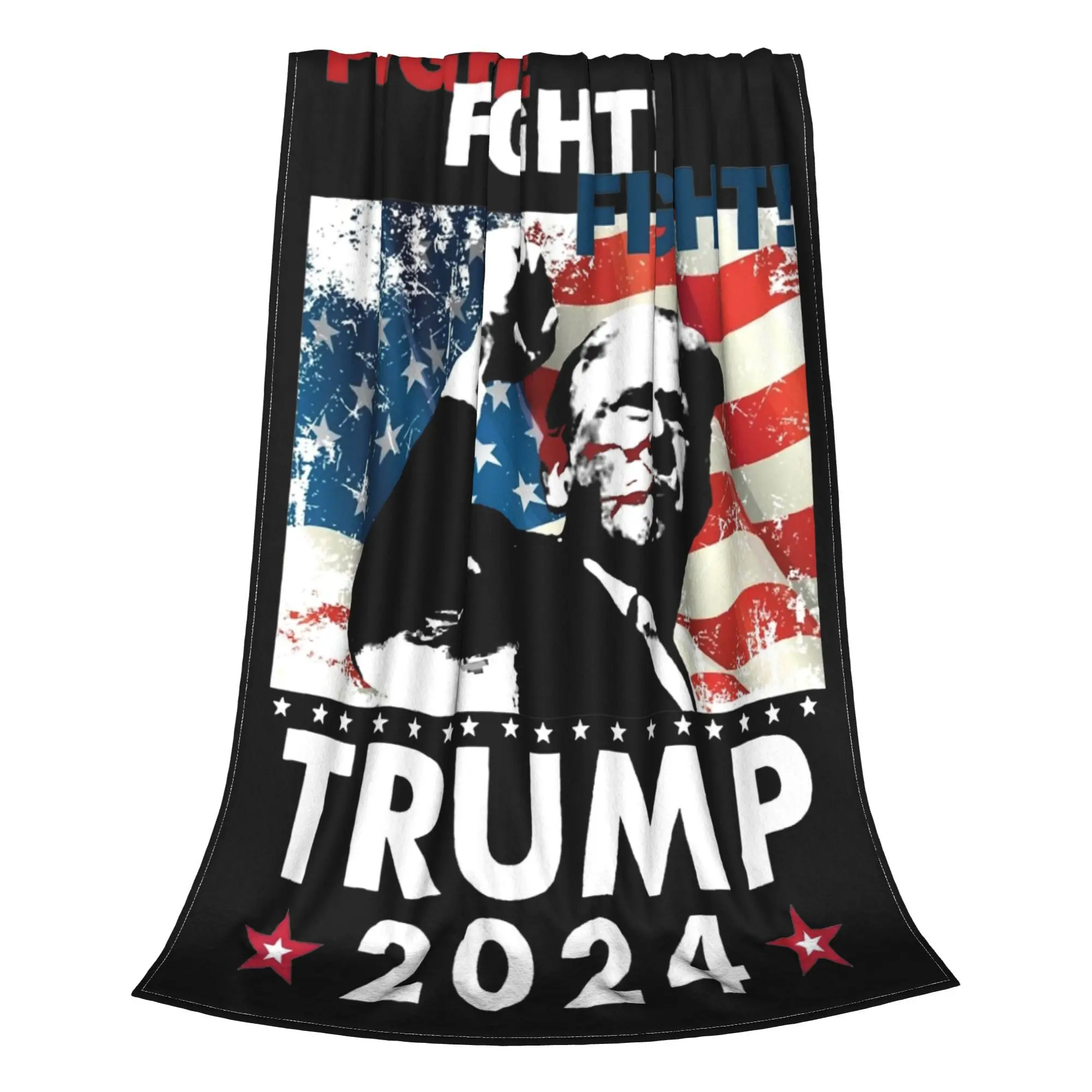 Накидка с изображением Трампа 2024 одеяло разных размеров супермягкое и теплое