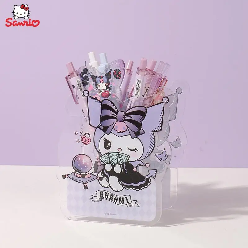 

Kawaii Sanrios аксессуары Kuromi Мультфильм милая девушка пенал Настольный ящик для хранения студенческие канцелярские принадлежности коробка для ...