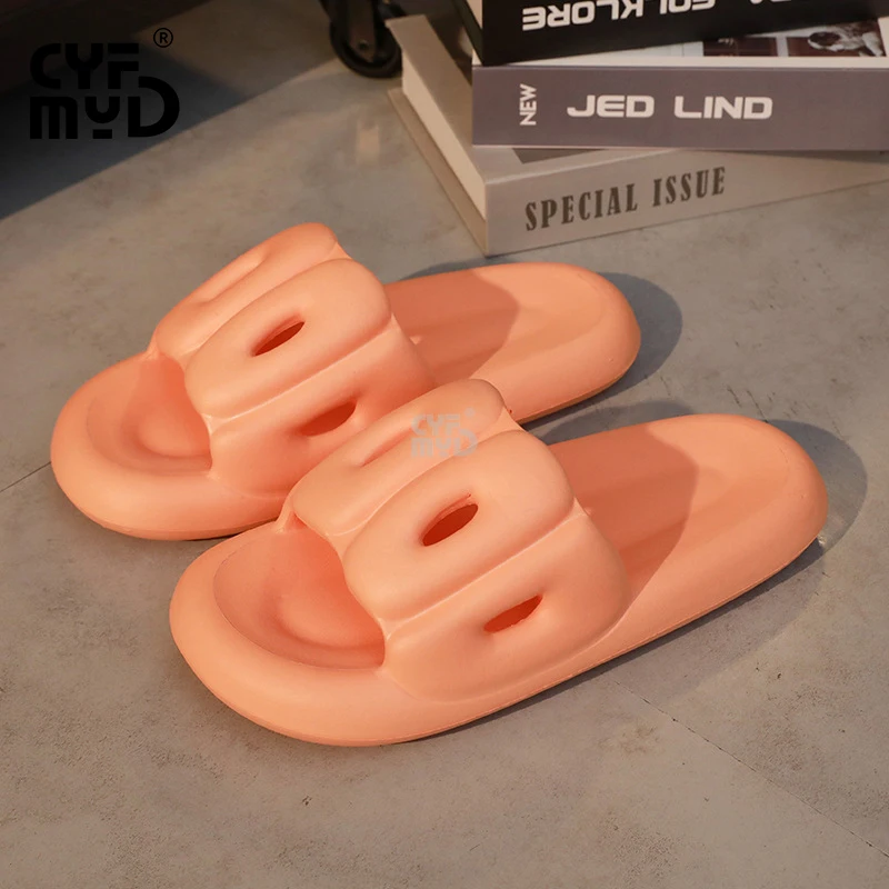 Women's Slippers for Home Cute Sturdy Sole Comfortable Woman Shoe Soft Summer EVA Slipper Wear-resistant Bathroom Slide Non-slip