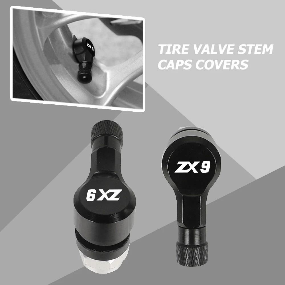 

Motorcycle Part aluminum CNC 90 Degree Cover Wheel Tire Valve Stem Airtight Covers Cap For Kawasaki ZX9 ZX-9 1994 1995 1996 1997