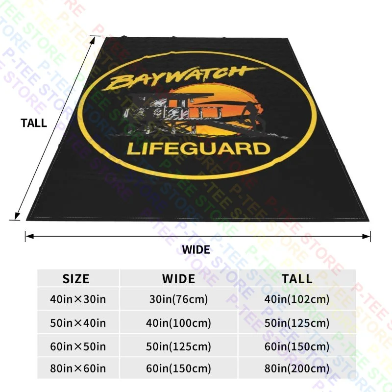 Одеяло Baywatch Lifeguard домашняя спальня Сверхмягкие простыни для сна из