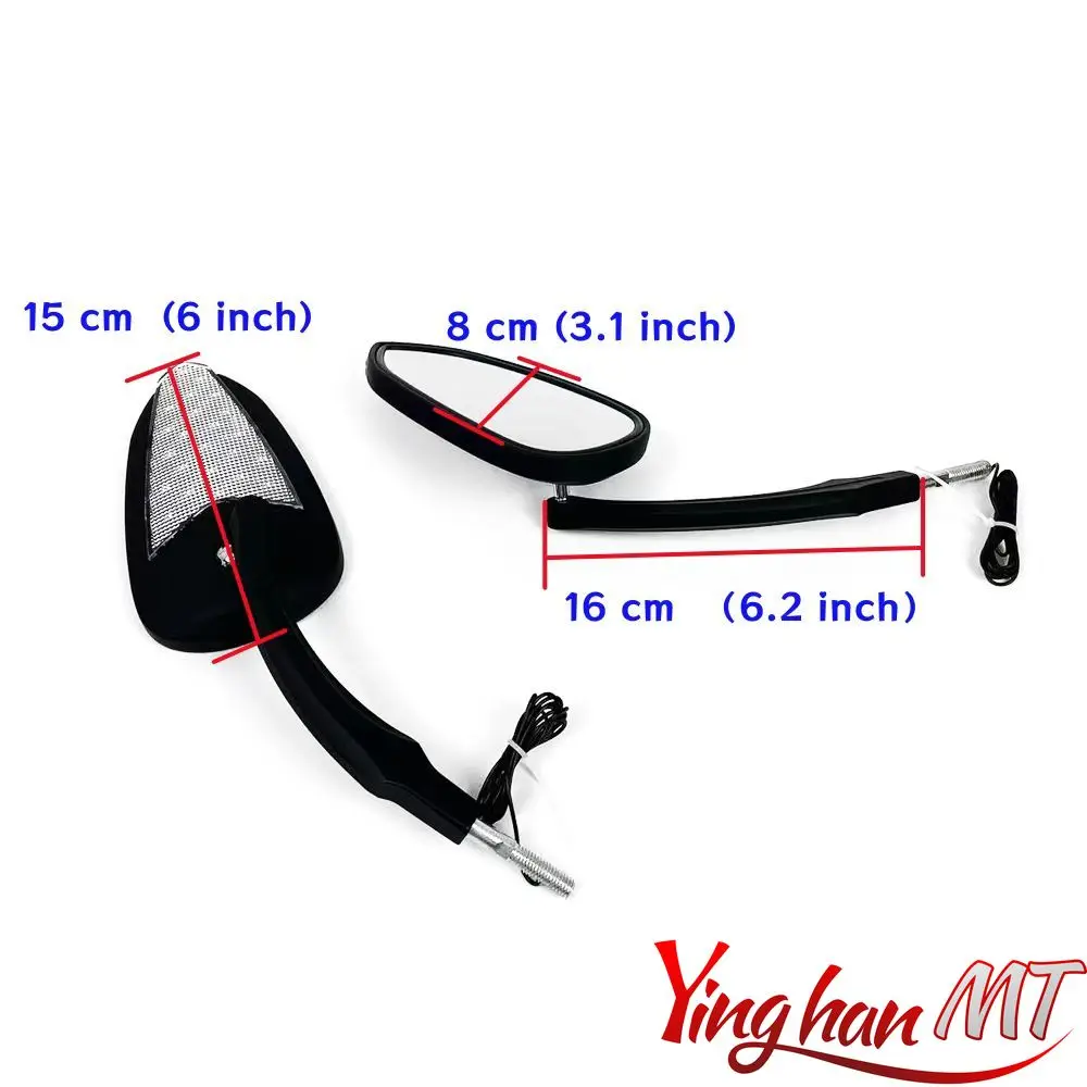 Зеркало заднего вида с фотовспышкой для harley Softail Fat Boy Heritage breaker Sportster iron883 Touring Road King