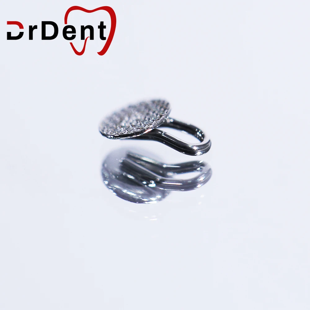 

Drdent 10pcs Dental Orthodontics Lingual Traction Hook Round Rect Metal For Treament Teeth