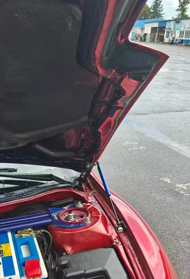 Фото Комплект из 2 газовых упоров капота для Mitsubishi 3G Eclipse III D52A/D53A (кабриолет/купе) 1999-2005, передние, для модификации, с функцией подъема №2