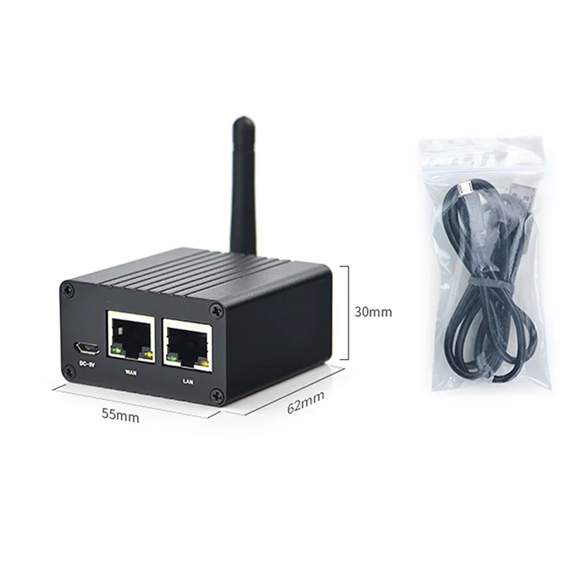 Для NanoPi R1 Allwinner H3 Quad-Core 4XCortex-A7 1GB RAM + 8GB EMMC Dual Network Port IOT Router поддерживает открытый