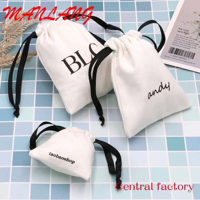 Джутовая Подарочная сумка на шнурке с логотипом заказ