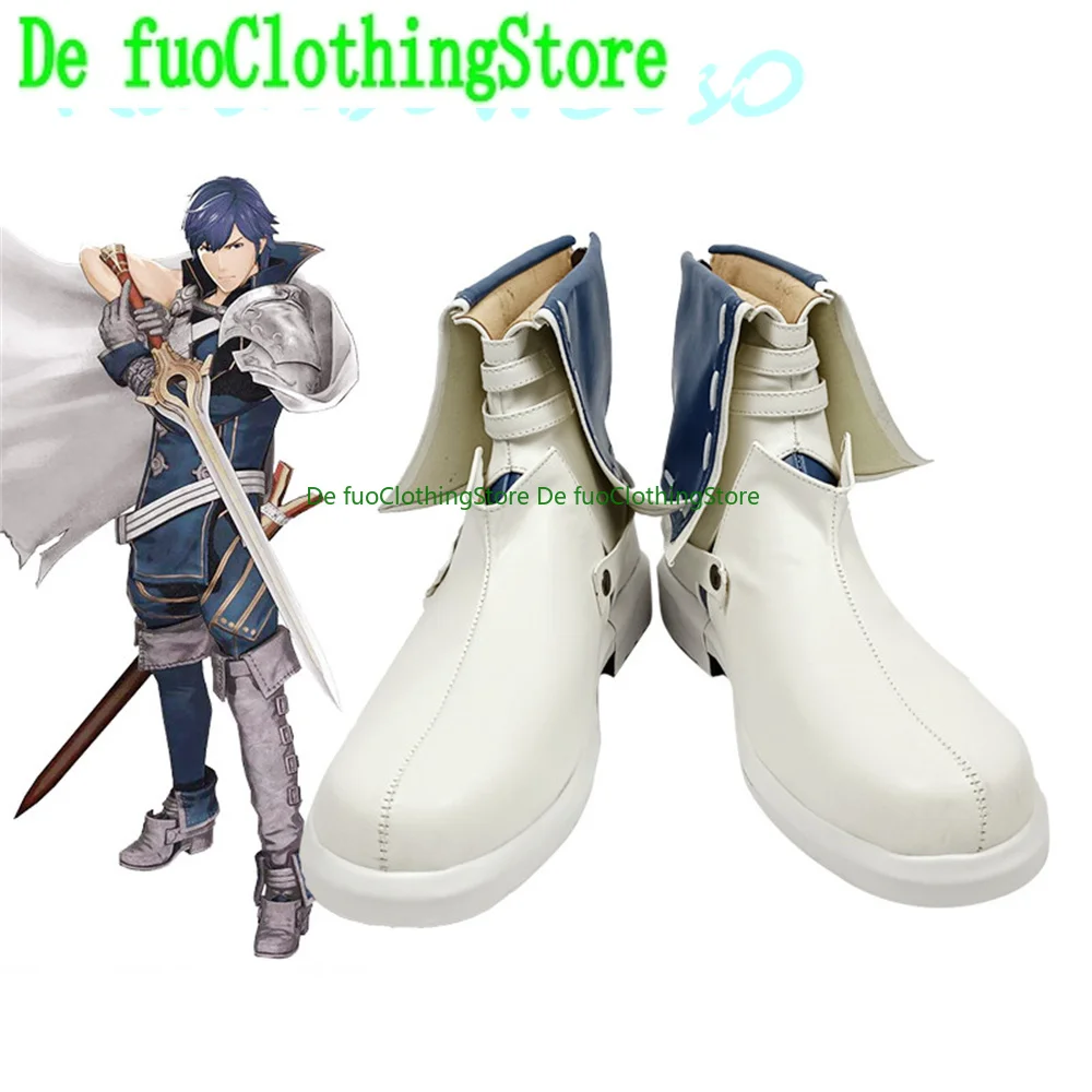 Fire Emblem Awakening Chrom Обувь для косплея Сапоги Игра Аниме Карнавал Вечеринка Хэллоуин