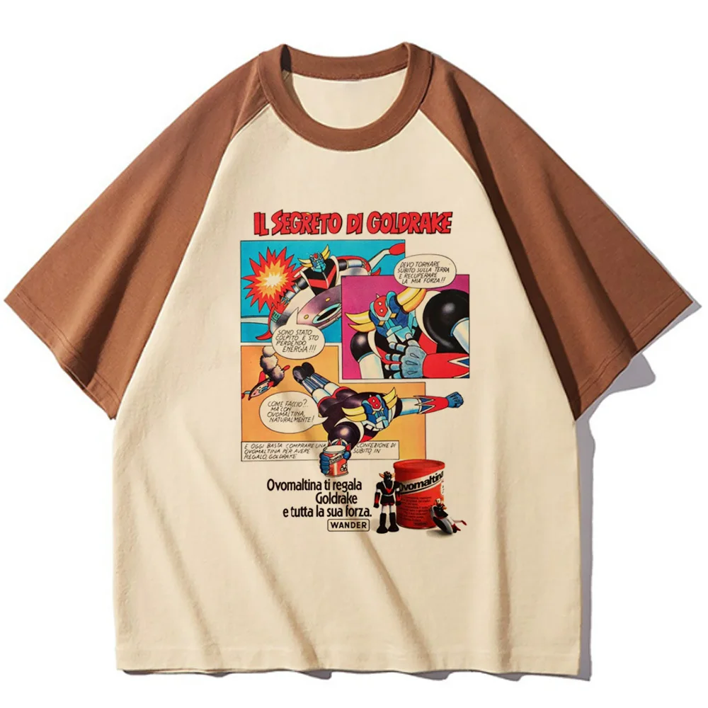 Футболка Goldorak женская летняя забавная футболка Женская аниме одежда 1920-х годов