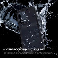 transparent three proof applicable samsung s21plus phone case note20ultra waterproof full package round