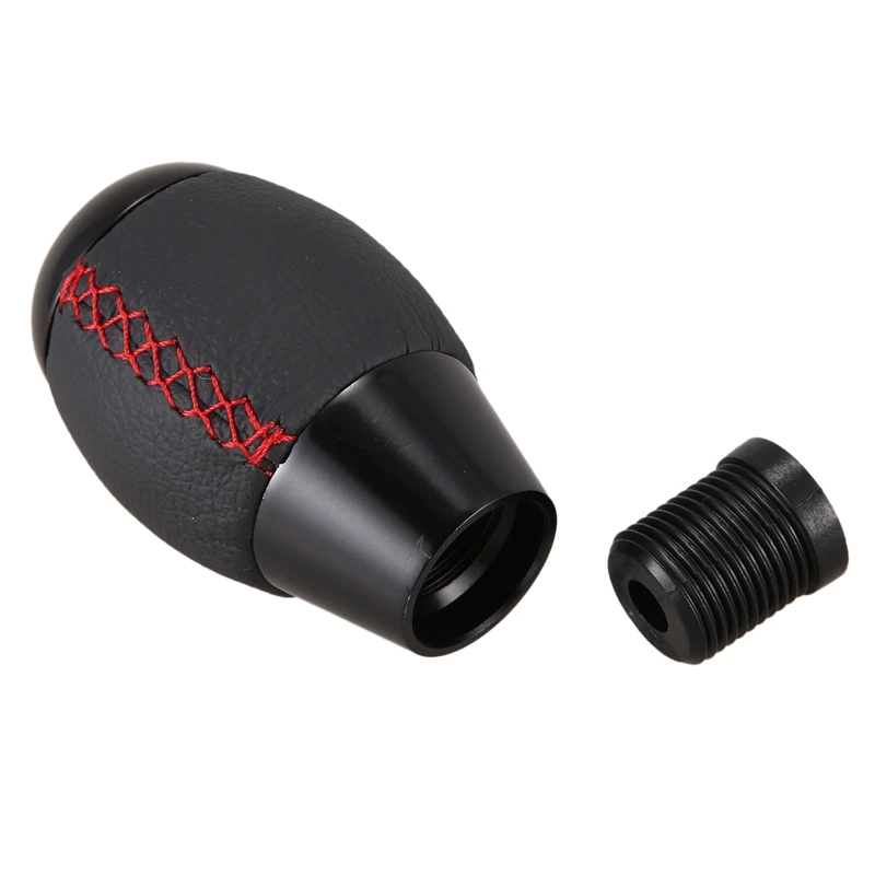 6 Speed Manual Red Stitching Black Leather Gear Shift Knob For Honda Civic EP3 EJ FD FA SI |
